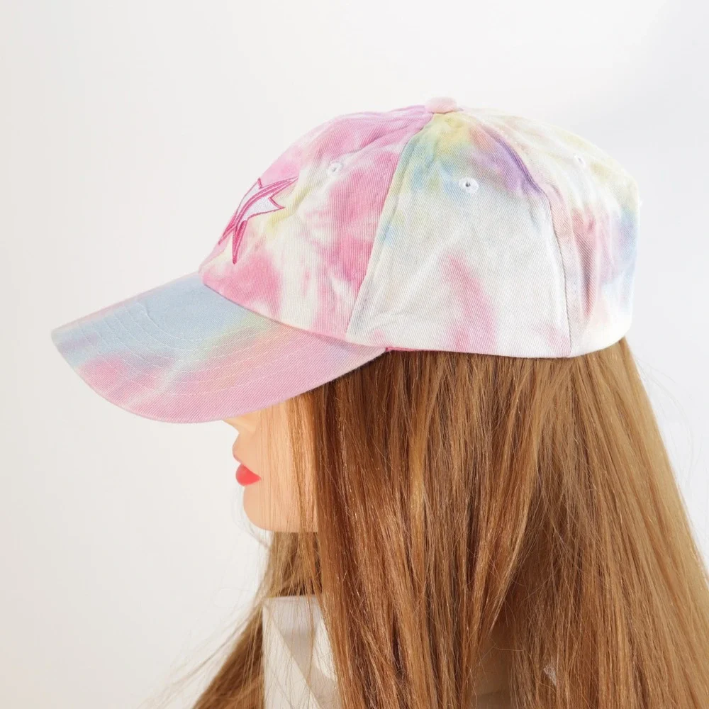 Jeffree Star Cosmetics Pastel Tie Dye Baseball Cap Star Logo Adjustable Hat